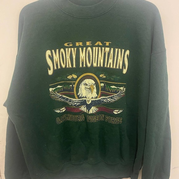 Smoky Other - Vintage Great Smoky Mountains Tennessee Gatlinburg Pigeon Forge Sweater L Large